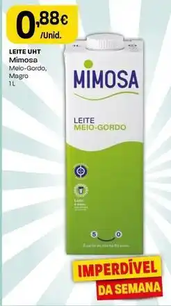 Intermarché Mimosa - leite uht promoção