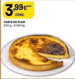 Intermarché Tarte de flan promoção