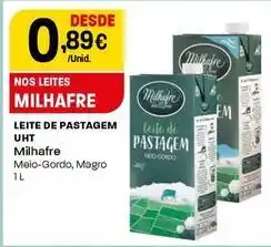 Intermarché Milhafre - leite de pastagem uht promoção