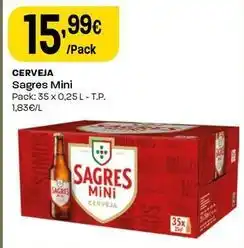 Intermarché Sagres mini - cerveja promoção