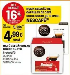 Intermarché Nescafé - café em cápsulas dolce gusto promoção