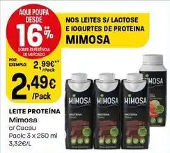 Intermarché Mimosa - leite proteína promoção