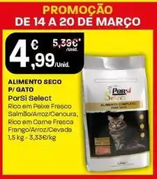 Intermarché Porsi select - alimento seco p/ gato promoção