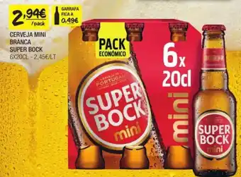 CERVEJA MINI BRANCA SUPER BOCK 6X20CL