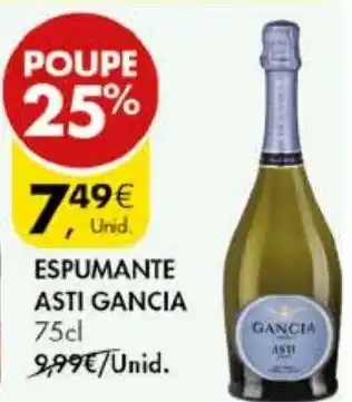 Pingo Doce ESPUMANTE ASTI GANCIA 75cl promoção