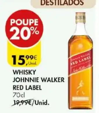 Pingo Doce WHISKY JOHNNIE WALKER RED LABEL 70cl promoção