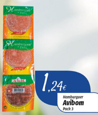 Hamburguer Avibom Pack 3