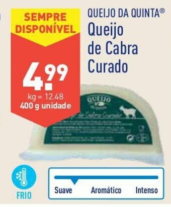 ALDI Queijo da Quinta Queijo de Cabra Curado 400g promoção