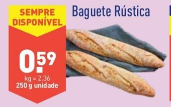 ALDI Baguete Rústica 250g promoção