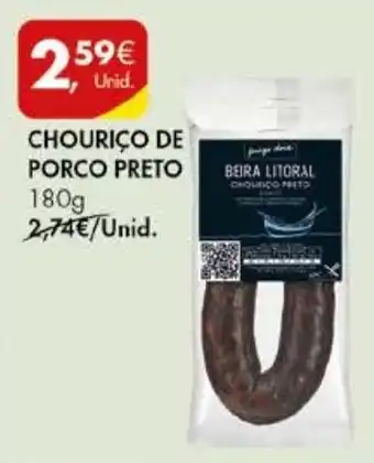 Pingo Doce CHOURIÇO DE PORCO PRETO 180G promoção