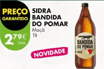 Pingo Doce SIDRA BANDIDA DO POMAR Maçã 1lt promoção