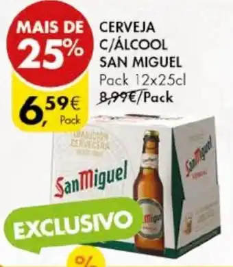 Pingo Doce CERVEJA C/ ALCOOL SAN MIGUEL Pack 12x25cl promoção