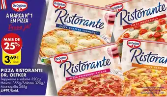 Pingo Doce PIZZA RISTORANTE DR. OETKER promoção
