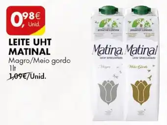 Pingo Doce LEITE UHT MATINAL 1lt promoção