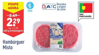 ALDI Hambúrguer Misto 460g promoção