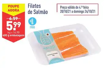 ALDI Filetes de Salmão 400g promoção