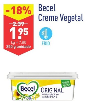 ALDI Becel Creme Vegetal 250g promoção