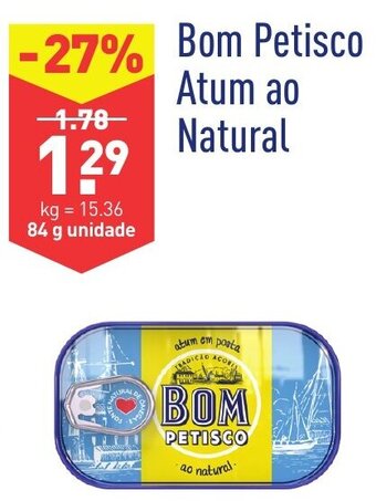 ALDI Bom Petisco Atum ao Natural 84g promoção