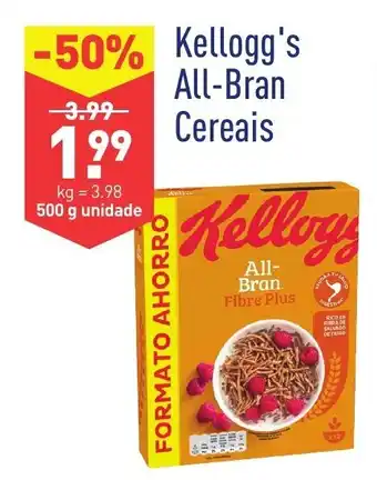 ALDI Kellogg's All-Bran Cereais 500g promoção