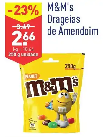 ALDI M&M's Drageias Amendoim 250g promoção