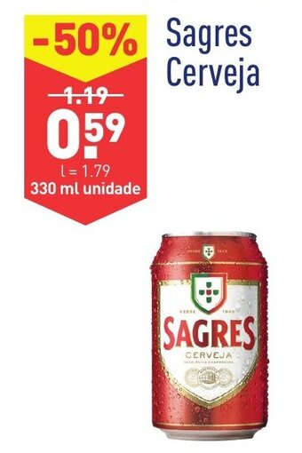 ALDI Sagres Cerveja 330ml promoção