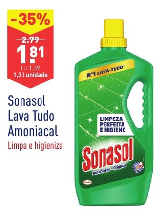 ALDI Sonasol Lava Tudo Amoniacal 1,3L promoção