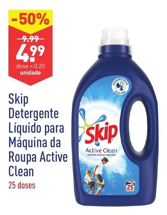 Skip Detergente Líquido para Máquina da Roupa Active Clean 25 doses