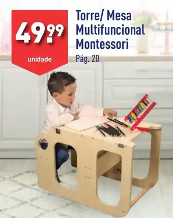 ALDI Torre/Mesa Multifuncional Montessori promoção