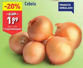 ALDI Cebola 1.5kg promoção