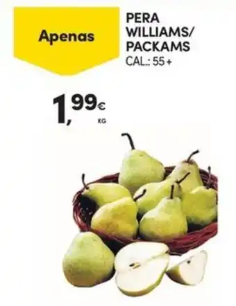 Continente PERA WILLIAMS/ PACKAMS CAL: 55+ promoção