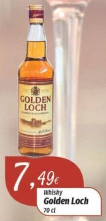 Promoção Whisky Golden Loch 70 cl em Miranda Supermercados