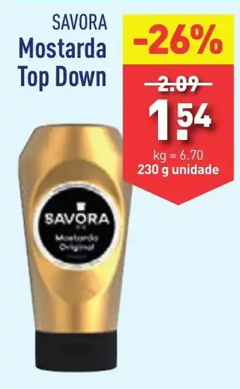 ALDI SAVORA Mostarda Top Down promoção