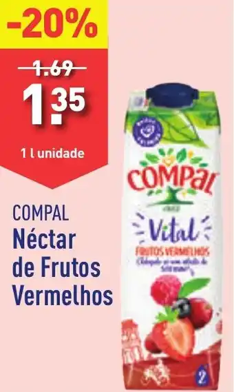 ALDI COMPAL Néctar de Frutos Vermelhos 1 l unidade promoção