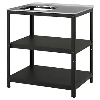 IKEA GrillskÄr Módulo p/lava-loiça, preto/aço inoxidável exterior, 86x61 cm promoção
