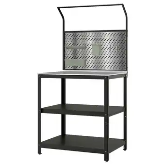 IKEA GrillskÄr Ilha de cozinha c/painel traseiro, aço inoxidável/exterior, 86x61x176 cm promoção