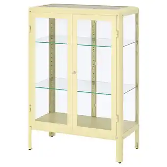 IKEA FabrikÖr Vitrina, amarelo claro, 81x113 cm promoção