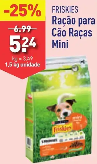 ALDI Friskies Ração para Cão Raças Mini 1.5kg promoção