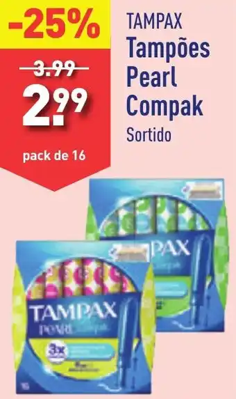 TAMPAX Tampões Pearl Compak
