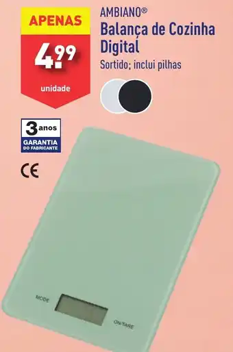 ALDI AMBIANO Balança de Cozinha Digital promoção