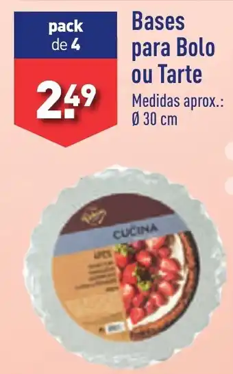 ALDI Bases para Bolo ou Tarte promoção