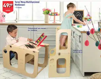ALDI Torre/ Mesa Multifuncional Montessori promoção