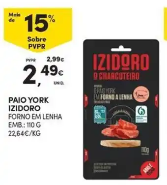 Continente PAIO YORK IZIDORO EMB.: 110 G promoção