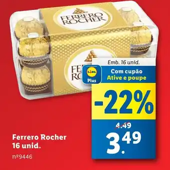 Lidl Ferrero Rocher 16 unid. promoção