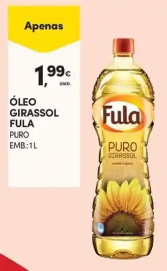 Continente ÓLEO GIRASSOL FULA PURO EMB:1L promoção