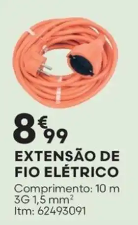 Bricomarché EXTENSÃO DE FIO ELÉTRICO promoção