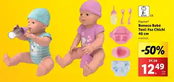 Lidl Playtive Boneco Bebé Toni: Faz Chichi 40 cm promoção