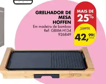 Pingo Doce GRELHADOR DE MESA HOFFEN promoção