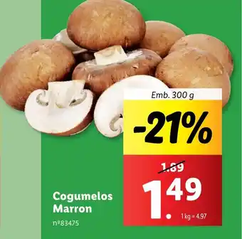 Lidl Cogumelos Marron Emb. 300 g promoção
