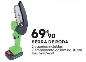 Bricomarché SERRA DE PODA 2 baterias incluídas promoção