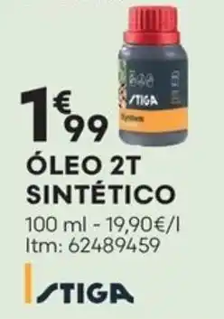 Bricomarché STIGA ÓLEO 2T SINTÉTICO promoção